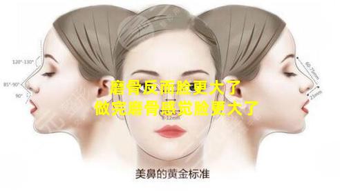磨骨反而脸更大了 做完磨骨感觉脸更大了